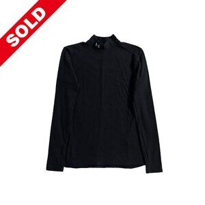 Under Armour Shirt Mens Size M Black Cold Gear Mock Long Sleeve